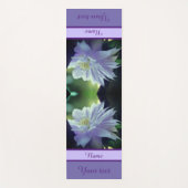 Tapis De Yoga Fleur Clematis Nichée Dans Trellis Personnalisée (Devant)