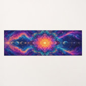 Tapis de Yoga Fleur Cosmique Céleste (Dos (Horizontal))