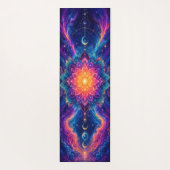 Tapis de Yoga Fleur Cosmique Céleste (Dos)