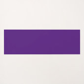 Tapis De Yoga Fleur d'aquarelle initiale de monogramme violet (Dos (Horizontal))