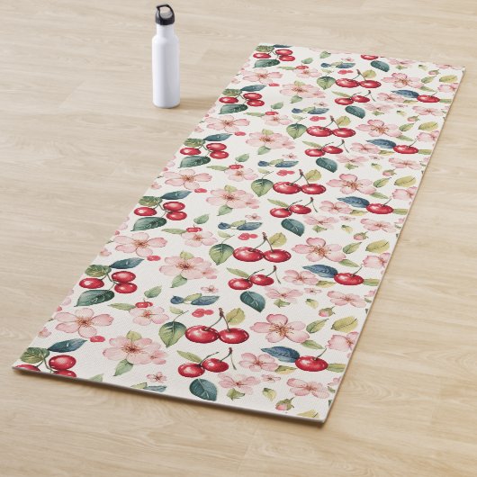 Tapis de Yoga Fleur de Cerisier (En situation)