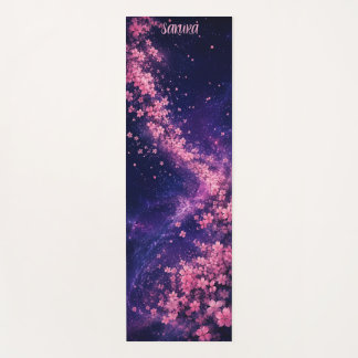 Tapis de Yoga Fleur de Cerisier Aquarelle Sakura