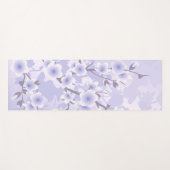 Tapis De Yoga Fleur de cerisier pourpre (Devant (Horizontal))