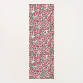 Tapis De Yoga Fleur de cerisier rose et menthe (Dos)