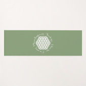 Tapis De Yoga Fleur de la vie Ho'oponopono (Devant (Horizontal))