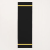 Tapis De Yoga Fleur de Lis personnalisable en noir (Dos)