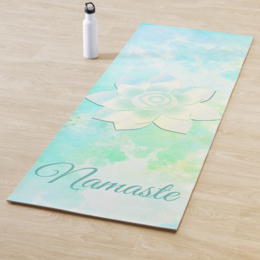 Tapis De Yoga Fleur de Lotus chatoyante (En situation)