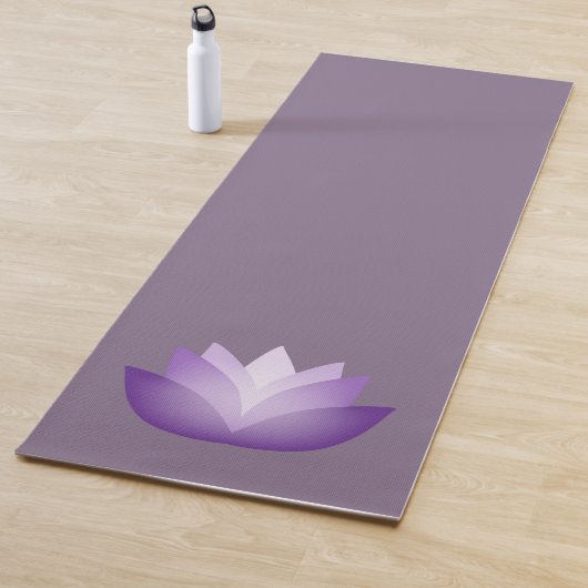 Tapis De Yoga Fleur de Lotus pourpre (En situation)