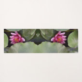 Tapis De Yoga Fleur de Lotus pourpre et rose (Dos (Horizontal))