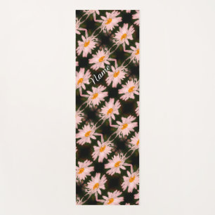 Tapis De Yoga Fleur de marguerite blanche Motif Abstrait personn