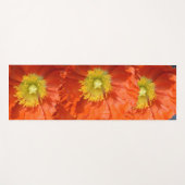 Tapis De Yoga Fleur de pavot orange orange clair (Devant (Horizontal))