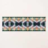 Tapis De Yoga Fleur de pivoine rose Abstraite (Devant (Horizontal))