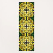 Tapis De Yoga Fleur de Primrose jaune Art Abstrait (Devant)