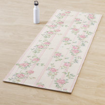 Tapis de Yoga Fleur de Rose Rose Clair