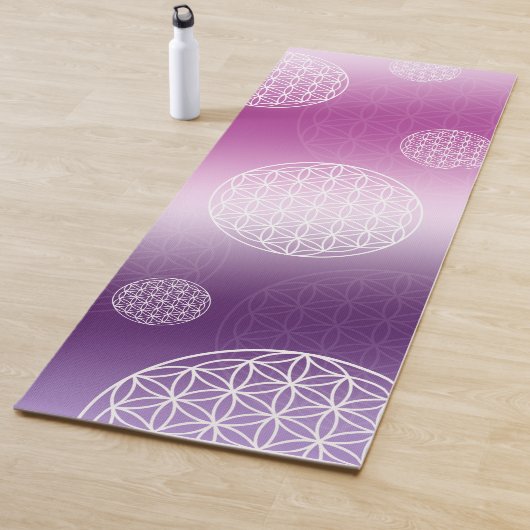 Tapis De Yoga Fleur de vie (En situation)