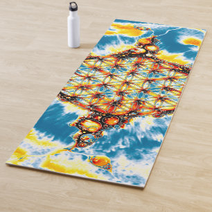 Tapis De Yoga Fleur De Vie - Façons Colorées 5