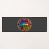 Tapis De Yoga Fleur De Vie Géométrie Sacrée Méditation Chakra (Devant (Horizontal))