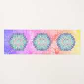 Tapis De Yoga Fleur De Vie - Indien Mandala 2 (Devant (Horizontal))