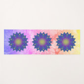 Tapis De Yoga Fleur De Vie - Mandala Indien 3 (Devant (Horizontal))