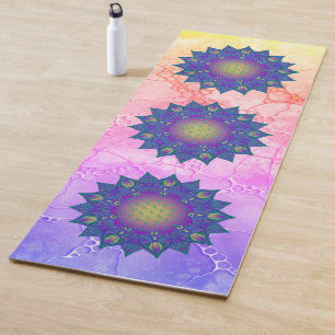 Tapis De Yoga Fleur De Vie - Mandala Indien 3
