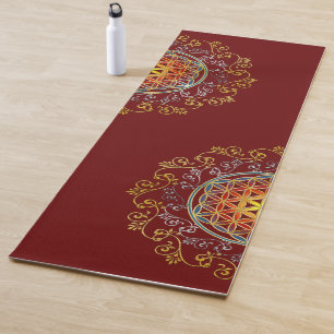 Tapis De Yoga Fleur De Vie - Ornements Vintages Mandala 1