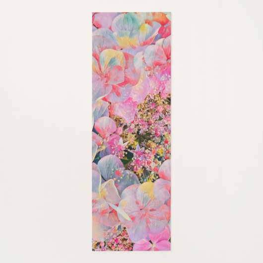 Tapis De Yoga Fleur d'été Hydrangea en fleurs (Dos)