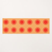 Tapis De Yoga Fleur en fleurs géométrique Mandala double face (Devant (Horizontal))