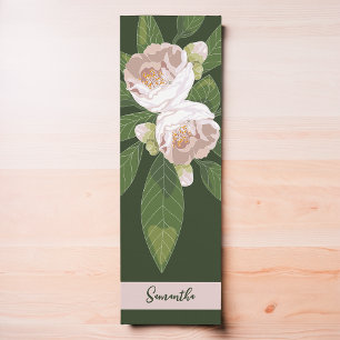 Tapis De Yoga Fleur et verdure luxuriante Élégante