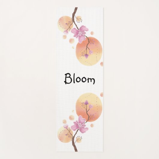 Tapis De Yoga fleur florissante (Devant)