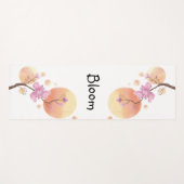 Tapis De Yoga fleur florissante (Devant (Horizontal))