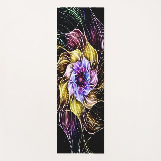 Tapis De Yoga fleur fractale (Devant)
