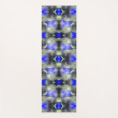 Tapis De Yoga Fleur Gentienne Bleue Multipliée Nature Abstraite (Devant)