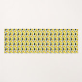 Tapis De Yoga Fleur jaune (Devant (Horizontal))
