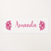Tapis De Yoga Fleur Lotus (Devant (Horizontal))