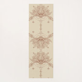 Tapis De Yoga Fleur Lotus style henné (Dos)
