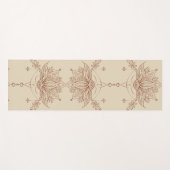 Tapis De Yoga Fleur Lotus style henné (Devant (Horizontal))