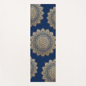 Tapis De Yoga Fleur moderne de vie or Mandala (Devant)