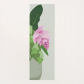 Tapis De Yoga Fleur rose de Medinilla tropicale dans un vase ver (Dos)