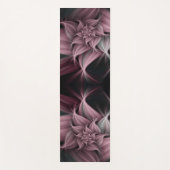 Tapis De Yoga Fleur Rose impressionnante Fractale (Devant)