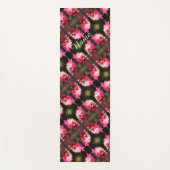 Tapis De Yoga Fleur Rouge Dans Motif Sunlight Personnalisé (Devant)
