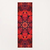 Tapis De Yoga Fleur rouge de mandala (Devant)