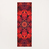 Tapis De Yoga Fleur rouge de mandala (Dos)