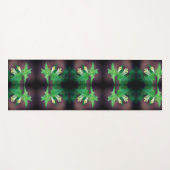 Tapis De Yoga Fleur sauvage blanc minuscule gros plan Abstrait (Devant (Horizontal))