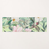 Tapis De Yoga Fleur sauvage d'aquarelle Boho moderne (Devant (Horizontal))