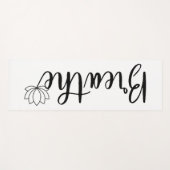 Tapis De Yoga Fleur sauvage de fleurs Breathe-Lotus (Devant (Horizontal))