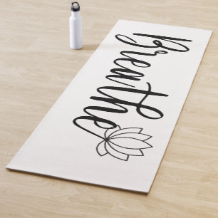 Tapis De Yoga Fleur sauvage de fleurs Breathe-Lotus