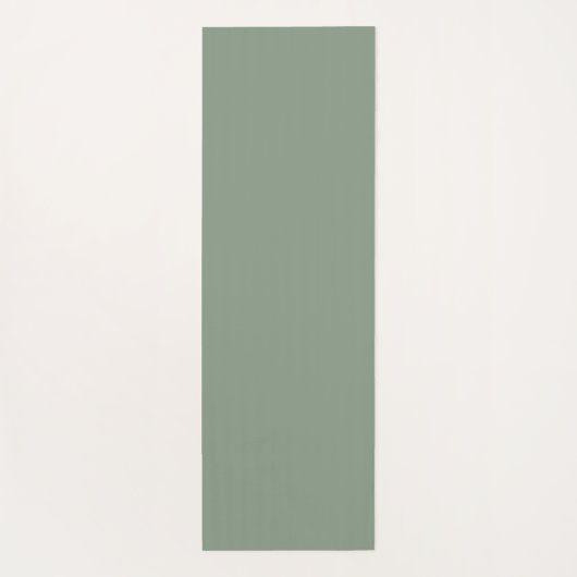 Tapis De Yoga Fleur sauvage Dusty Sage Floral Vert (Dos)