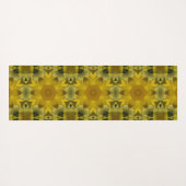 Tapis De Yoga Fleur soleil éclate dorée (Dos (Horizontal))