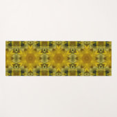 Tapis De Yoga Fleur soleil éclate dorée (Devant (Horizontal))