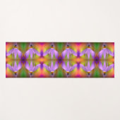 Tapis De Yoga Fleur violet pâle - Fermer Abstrait (Devant (Horizontal))
